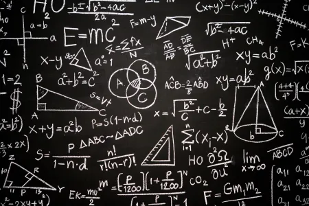 Math on blackboard