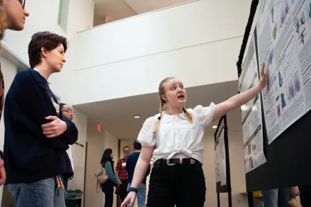 a student explains her research