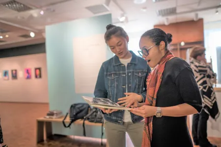 Prof. Scott in museum