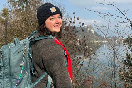 Katie on a hike