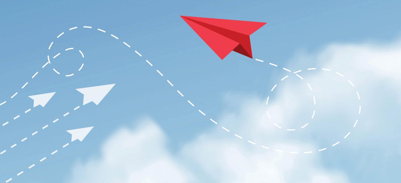 Illustration of paper airplane