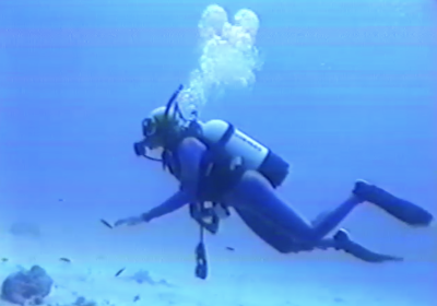 Sheila Walker scuba diving