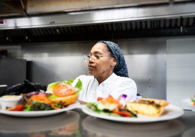 Tiffany White in the Wyndham kitchen