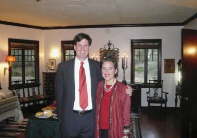 Alex Rudolph and Maria Davila Rudolph at the 2008 party.