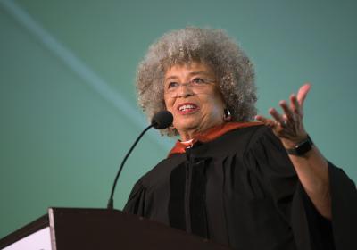 Author and Activist Angela Davis gives Class of 2018 Commencement address.