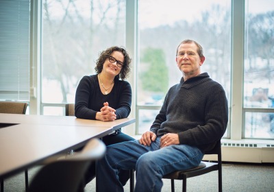 Jacqueline Cahill, M.S.S. ’18 and Jim Alderfer, M.S.S. ’17.