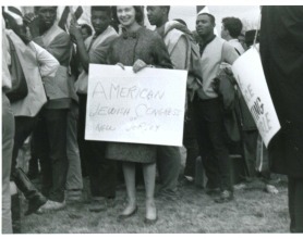 Jackie Levine at the Selma March.