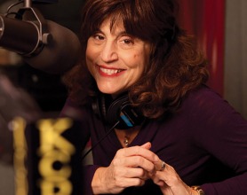 Kim Masters '76 in the KCRW studio. Kim Masters '76