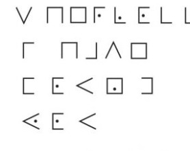 Codes like this are the subject of a special topics course in the Department of Mathematics. Can you solve this one? Code with symbols