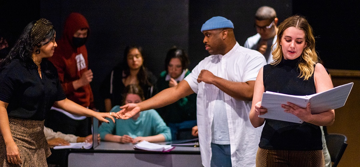 Photo from Medea Rehearsal