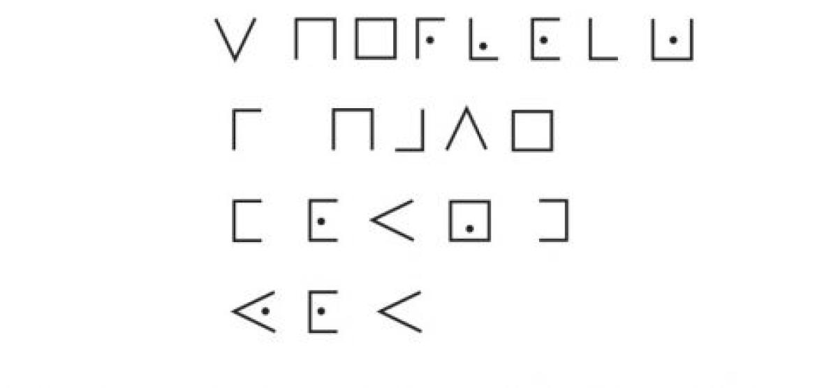 Code with symbols