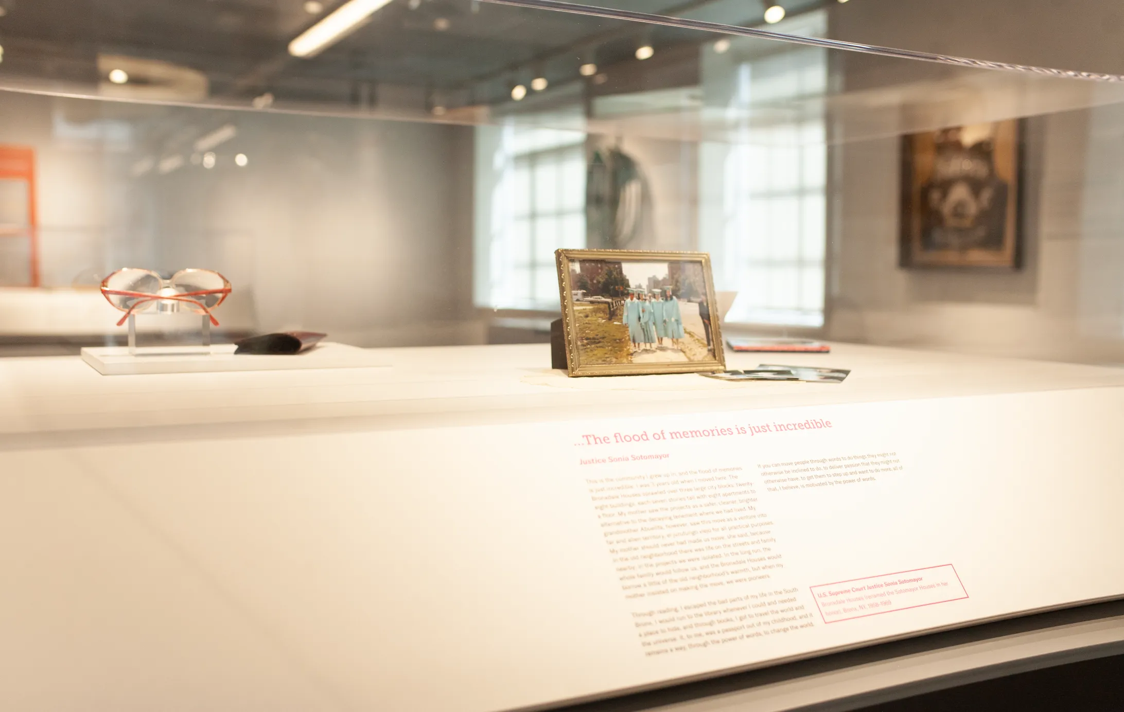 A photo from Sonia Sotomayor's graduation at the National Public Housing Museum