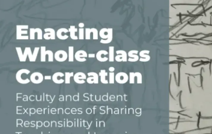 Close-up of Alison Cook-Sather's book Enacting Whole-Class Co-Creation