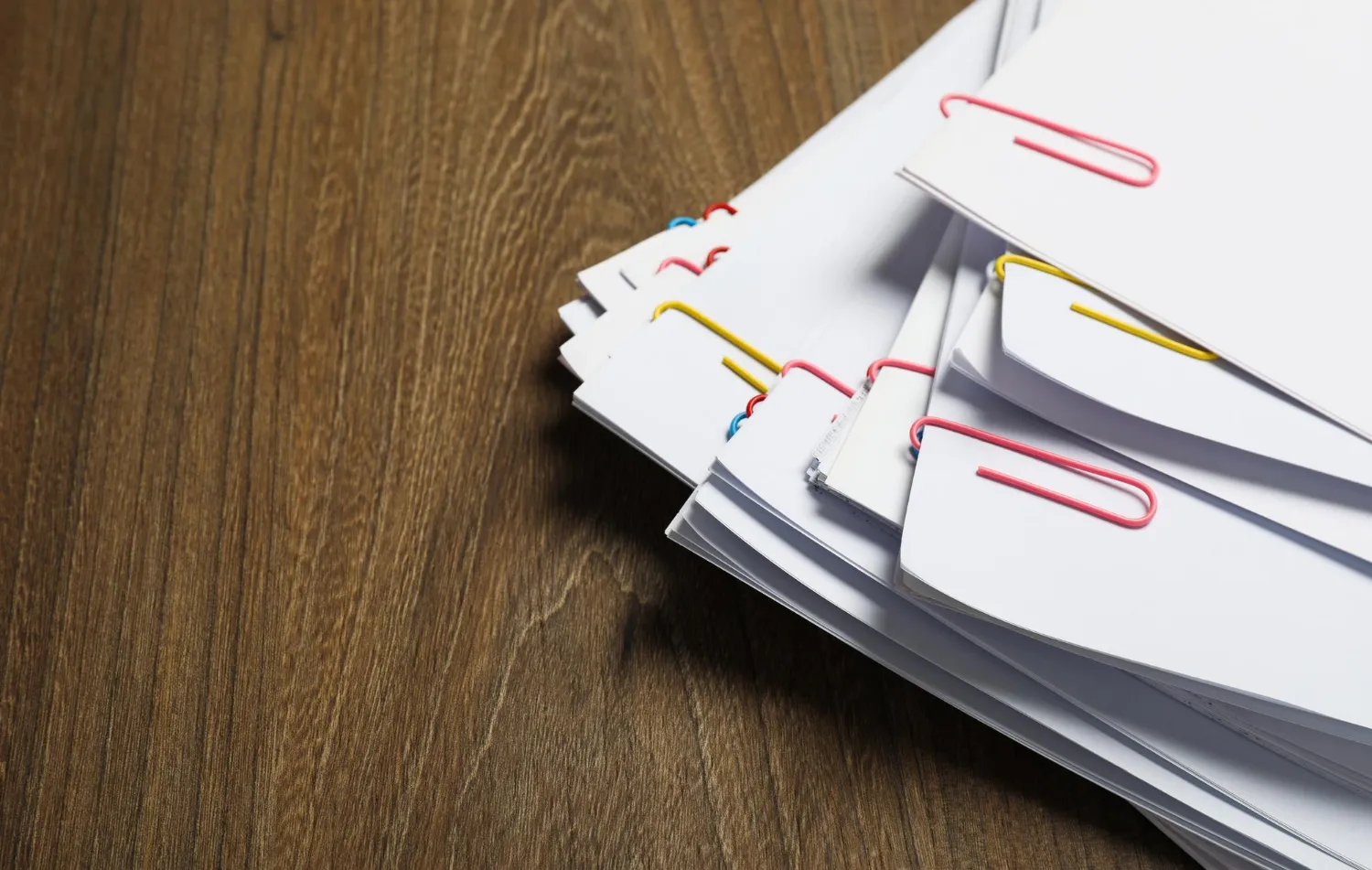 Stock photo of papers