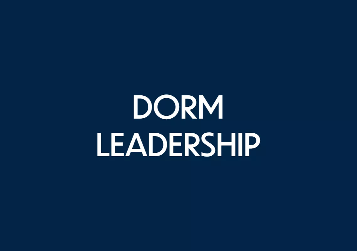 handbook - feature - dorm leadership