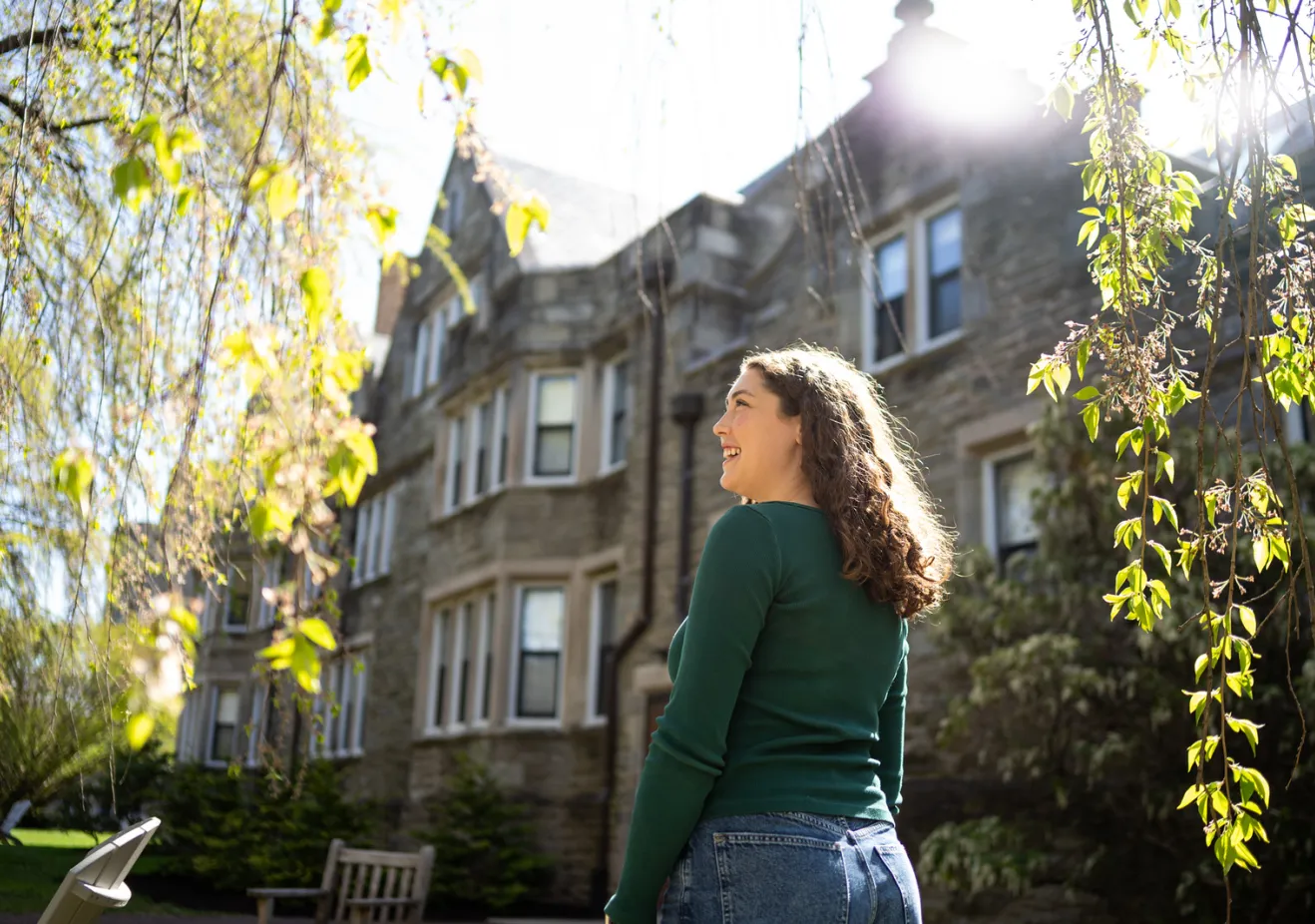 Student and sunshine