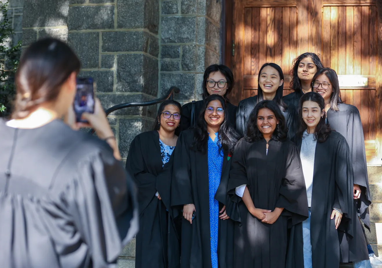 Students at Commencement