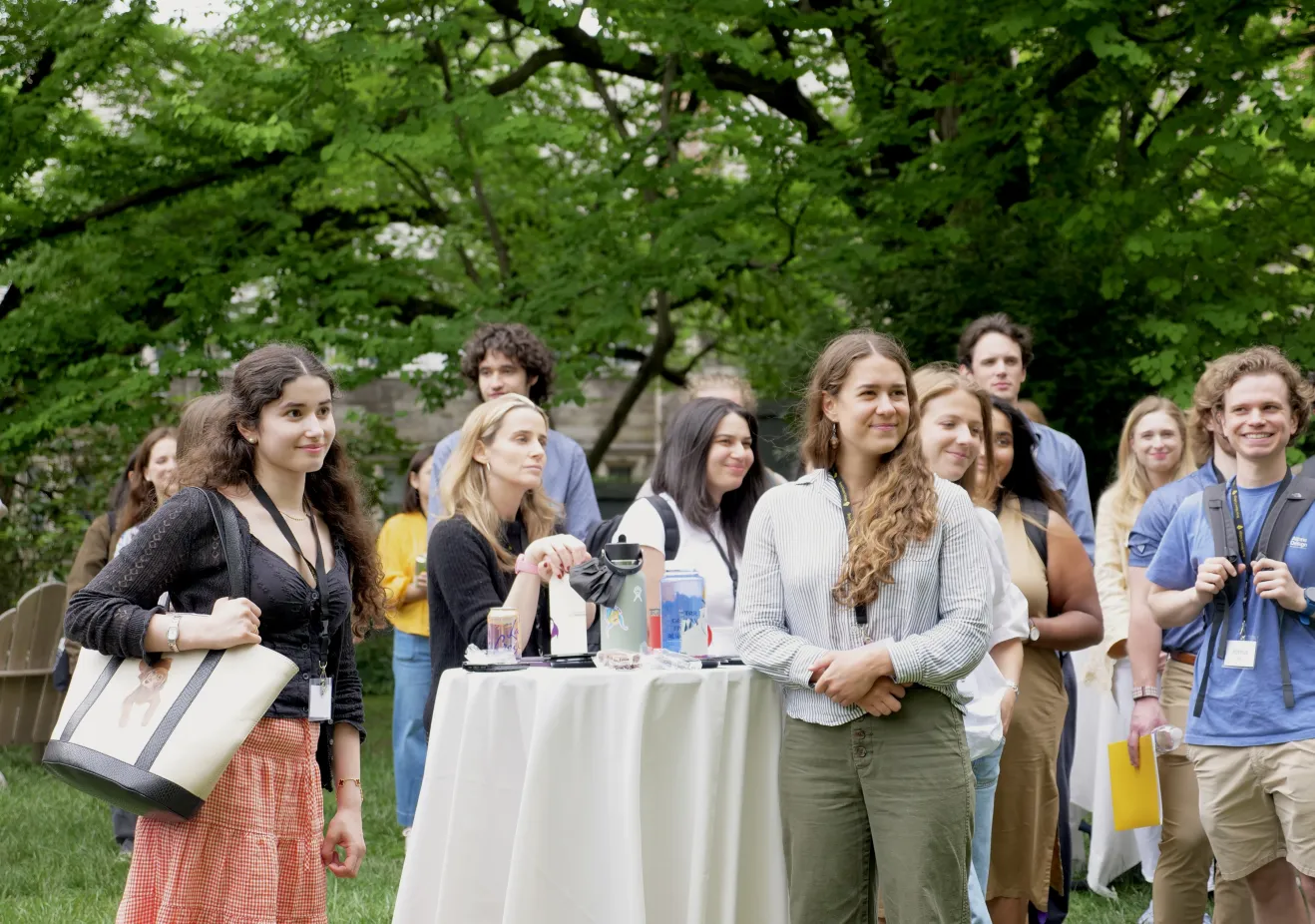 New postbac students at picnic