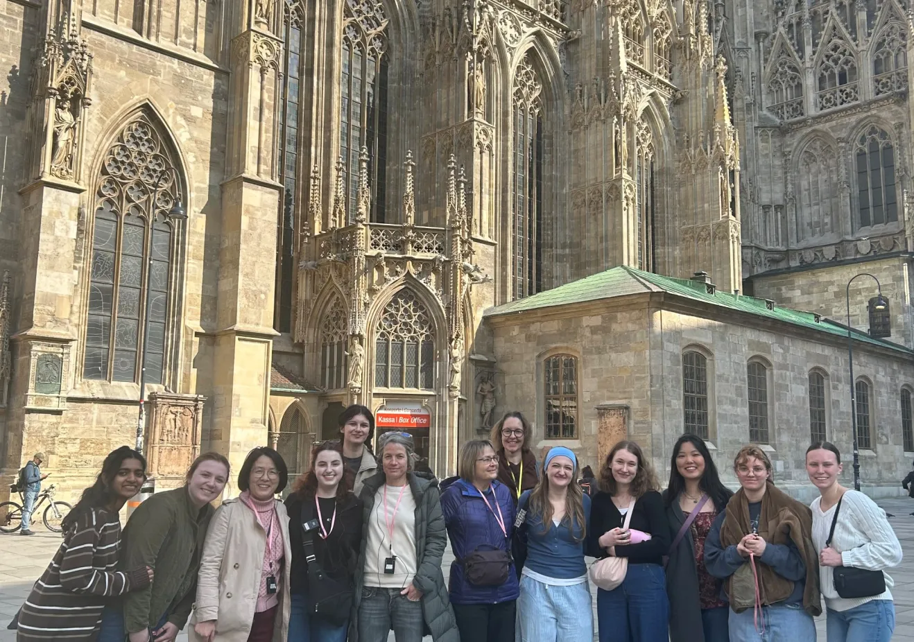 students on a 360 trip to Vienna