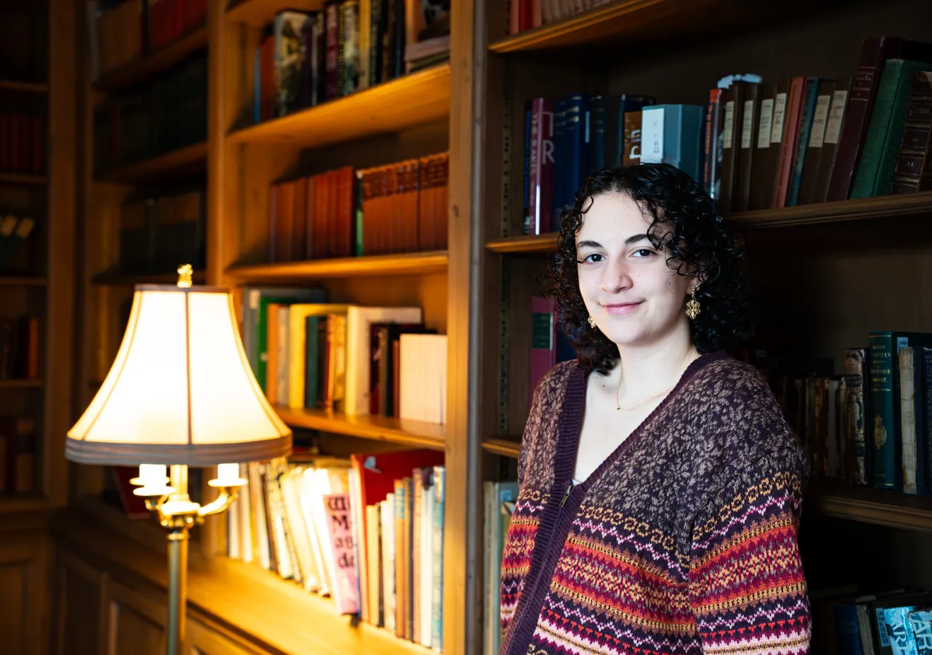 Maya Pitch in library