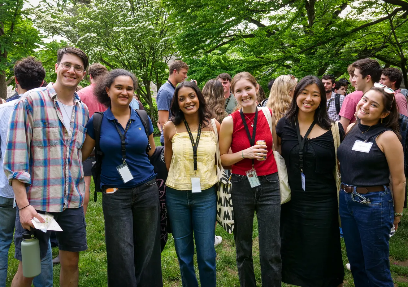 New Postbac students at picnic