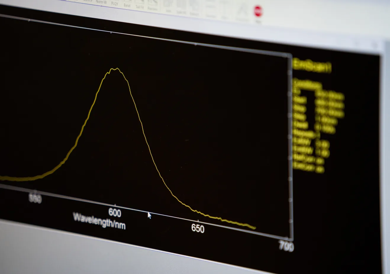 screen image of a wavelength