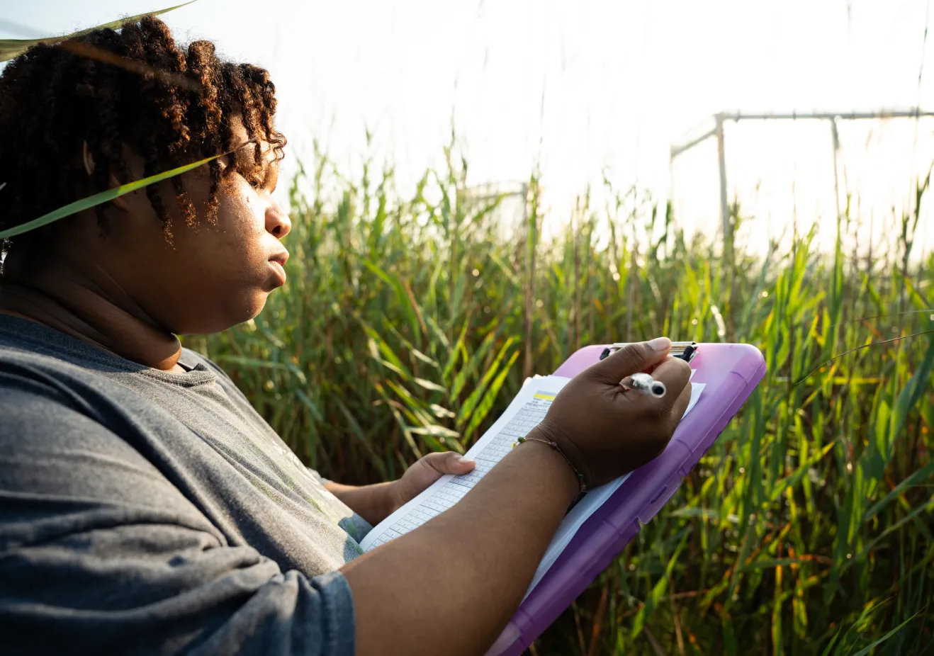 student writing 