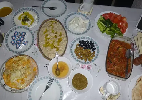 A meal in Jordan Arabic