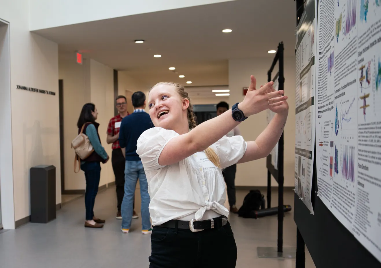 Biochemistry student presents research