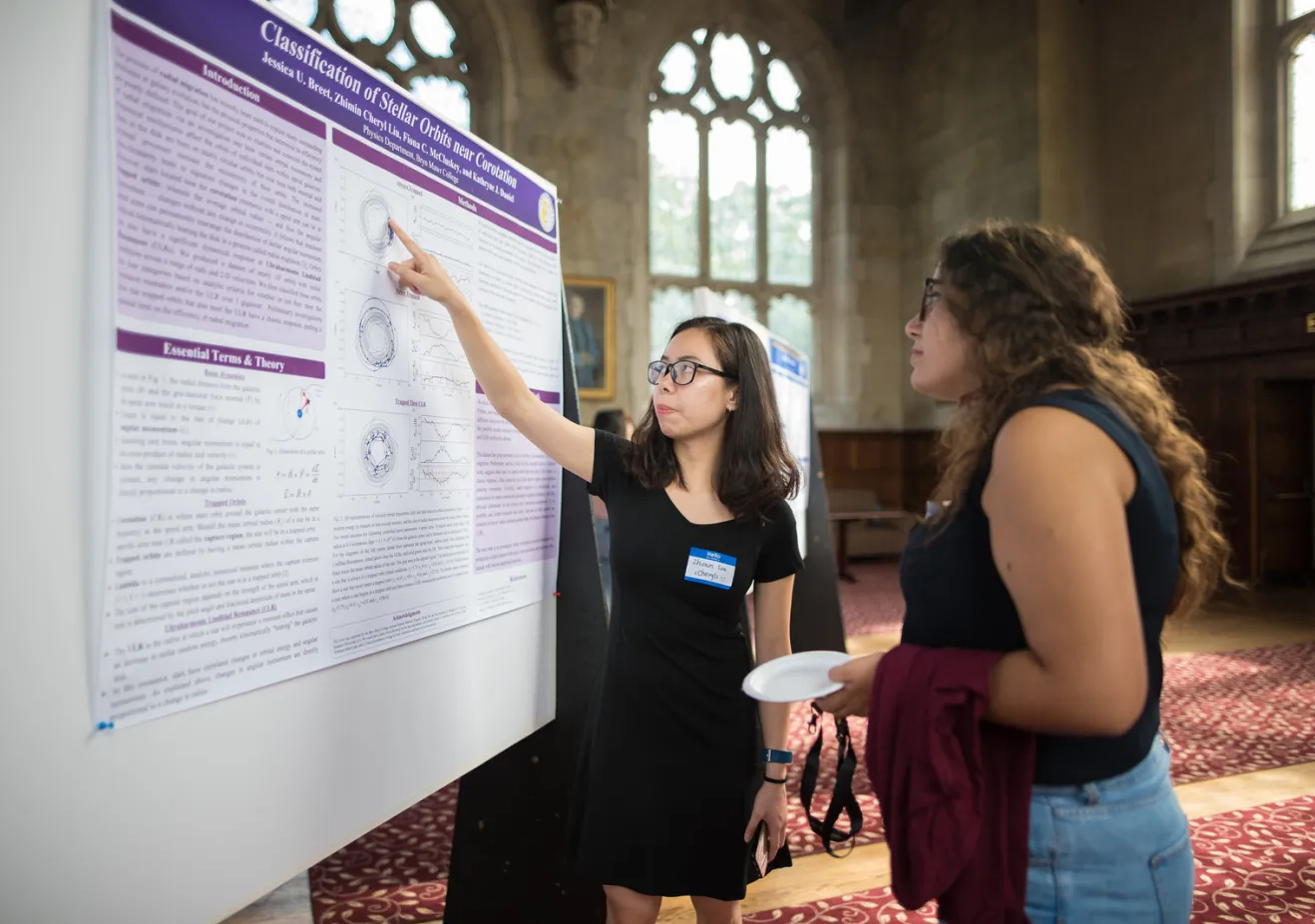 A Bryn Mawr Student presents her astrophysics research