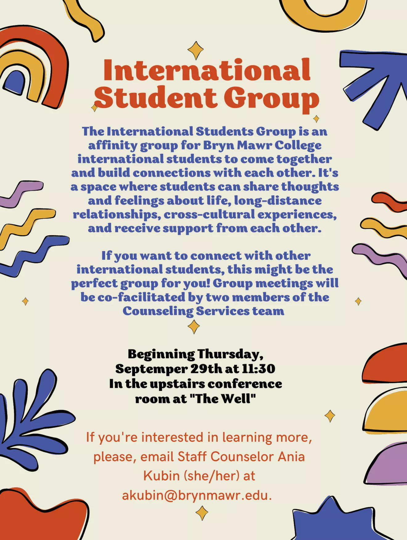 International Student Group poster