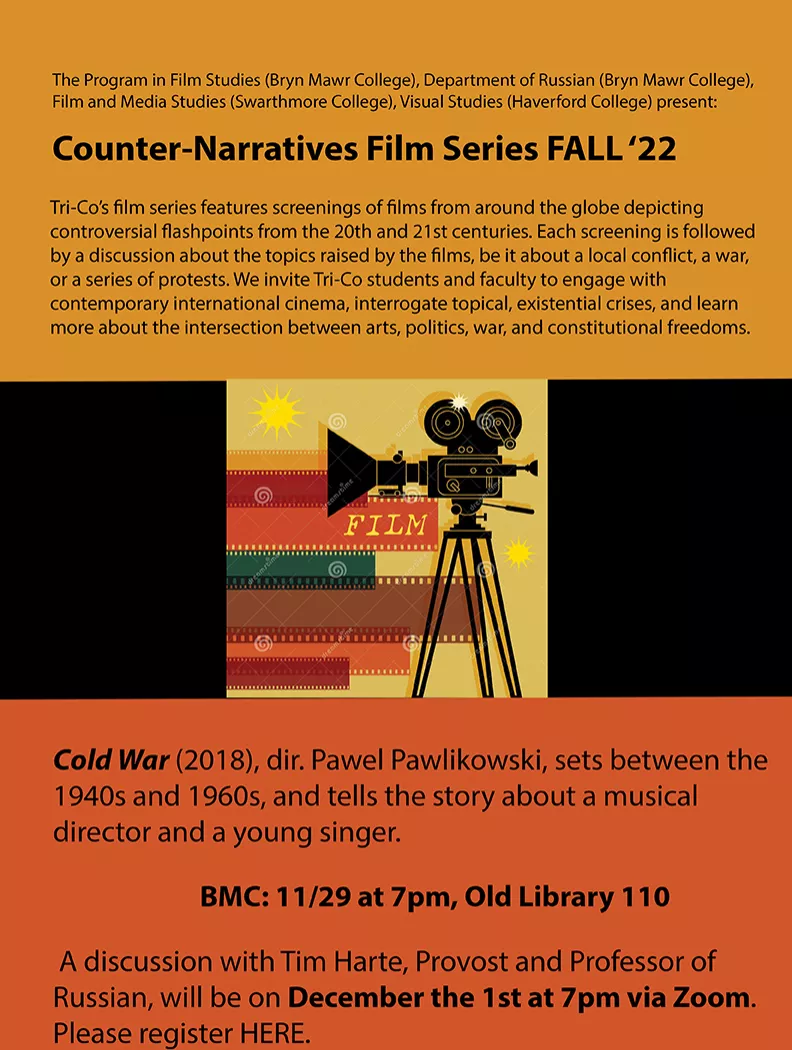 Counter-Narratives Film Series 'Cold War' Poster