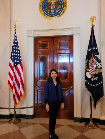 Romana Lee Akiyama at the White House in March for a Women's History Month event
