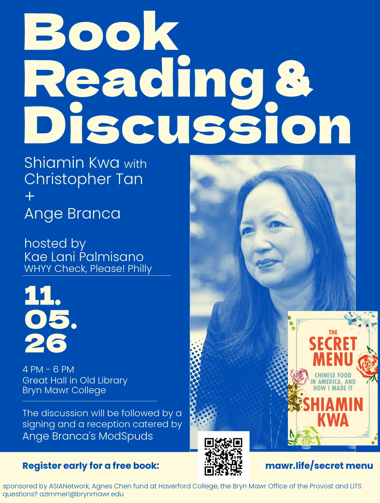 Poster for Secret Menu Book Reading