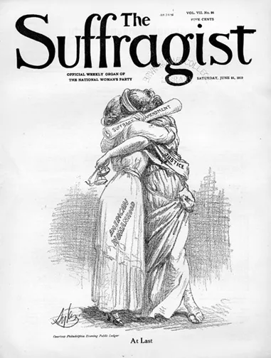 Suffragist Image from Bryn Mawr Library