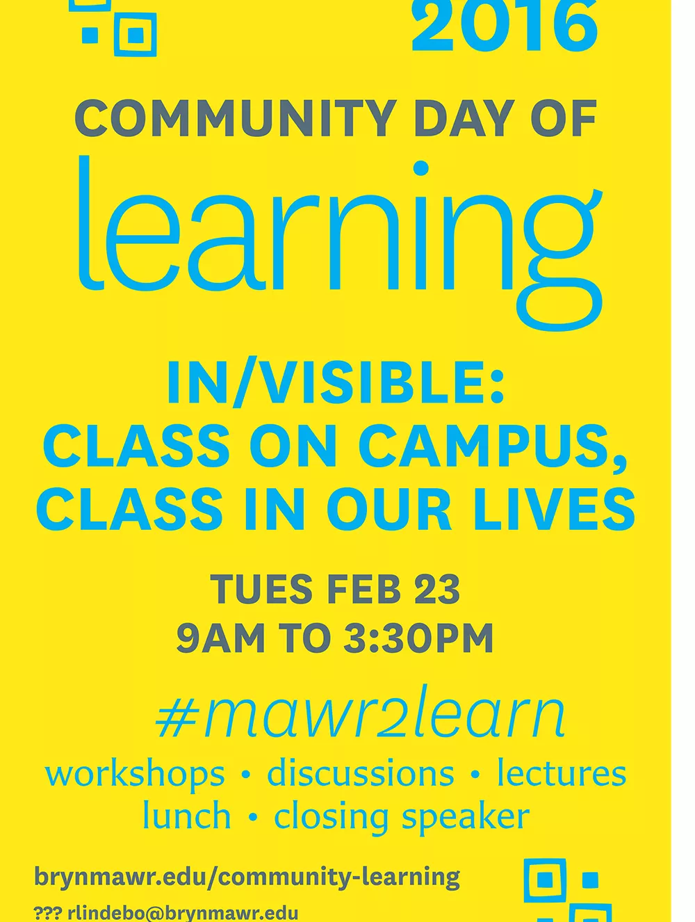 2016 Community Day of Learning advertisement