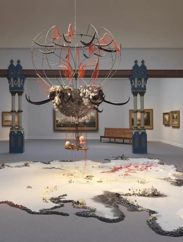 Rina Banerjee (b. 1963), 'A World Lost...', 2013, Mixed Media, 132 x 234 x 128 in. Courtesy of the artist and Galerie Nathalie Obadia, Paris/Brussels, Image courtesy: Pennsylvania Academy of the Fine Arts/Barbara Katus.