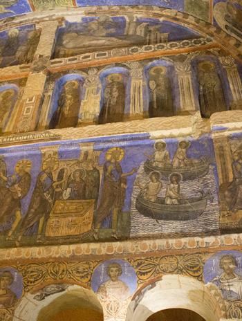 Elaborate Christian wall paintings and architectural dynamism at Takali Kilise.