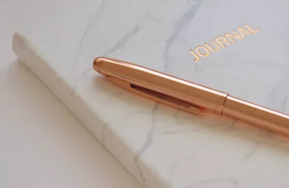 Journal and pen