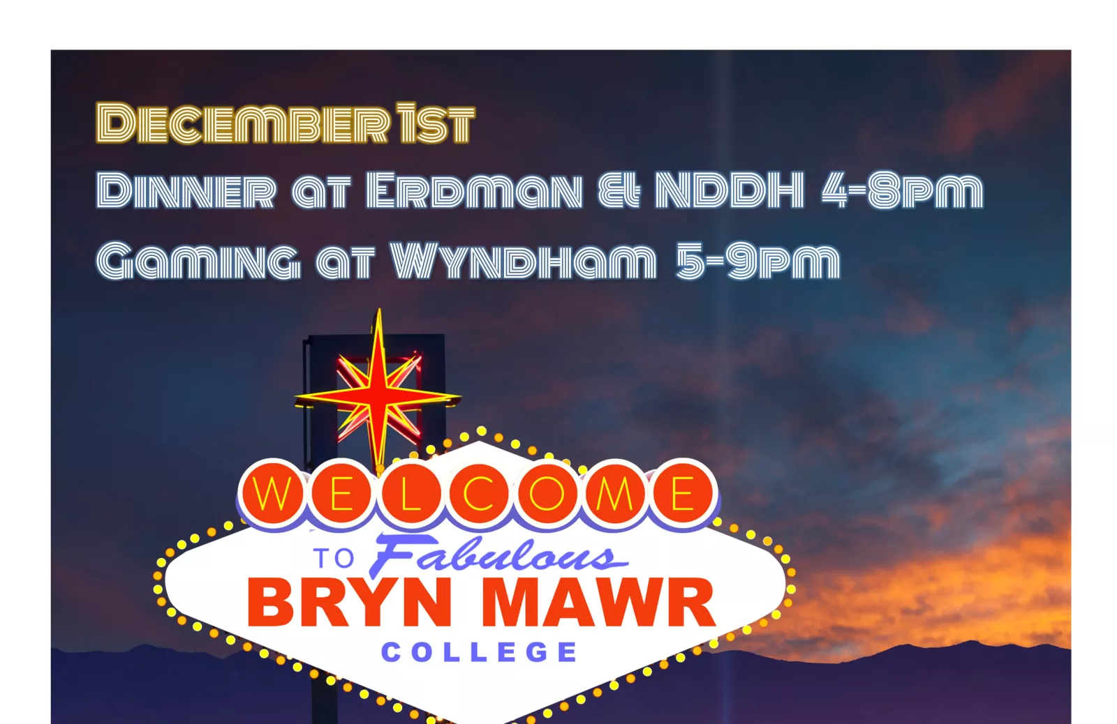 Poster for event