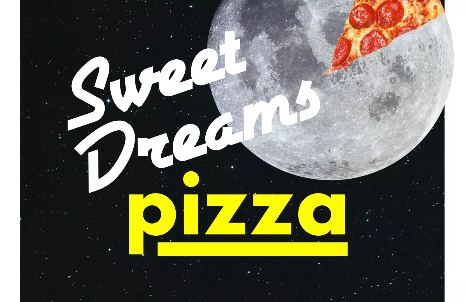 Poster advertising late Night Pizza at NDDH on 12/13