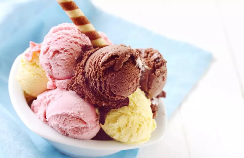 Bowl of ice cream