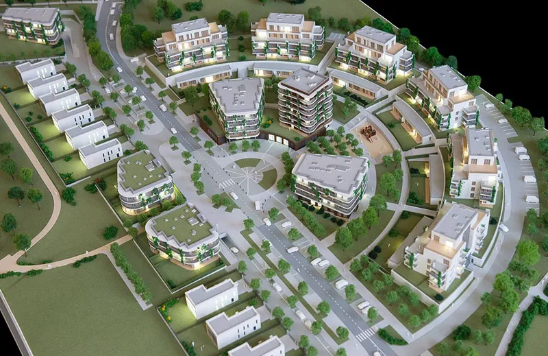 Virtual plan of a city