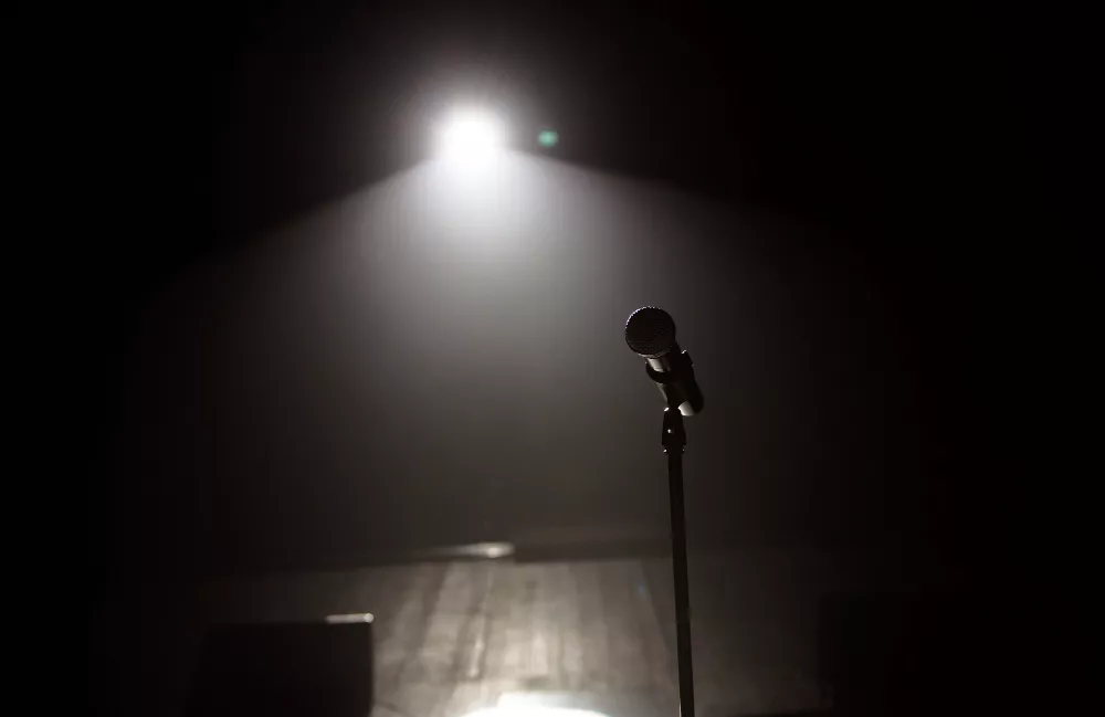 Mic in the spotlight
