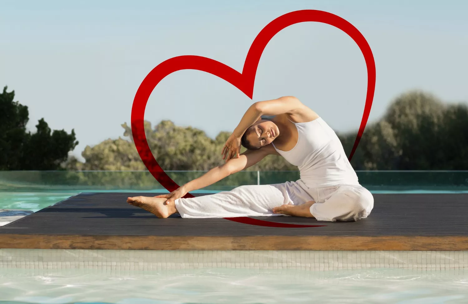 Valentines Yoga stock