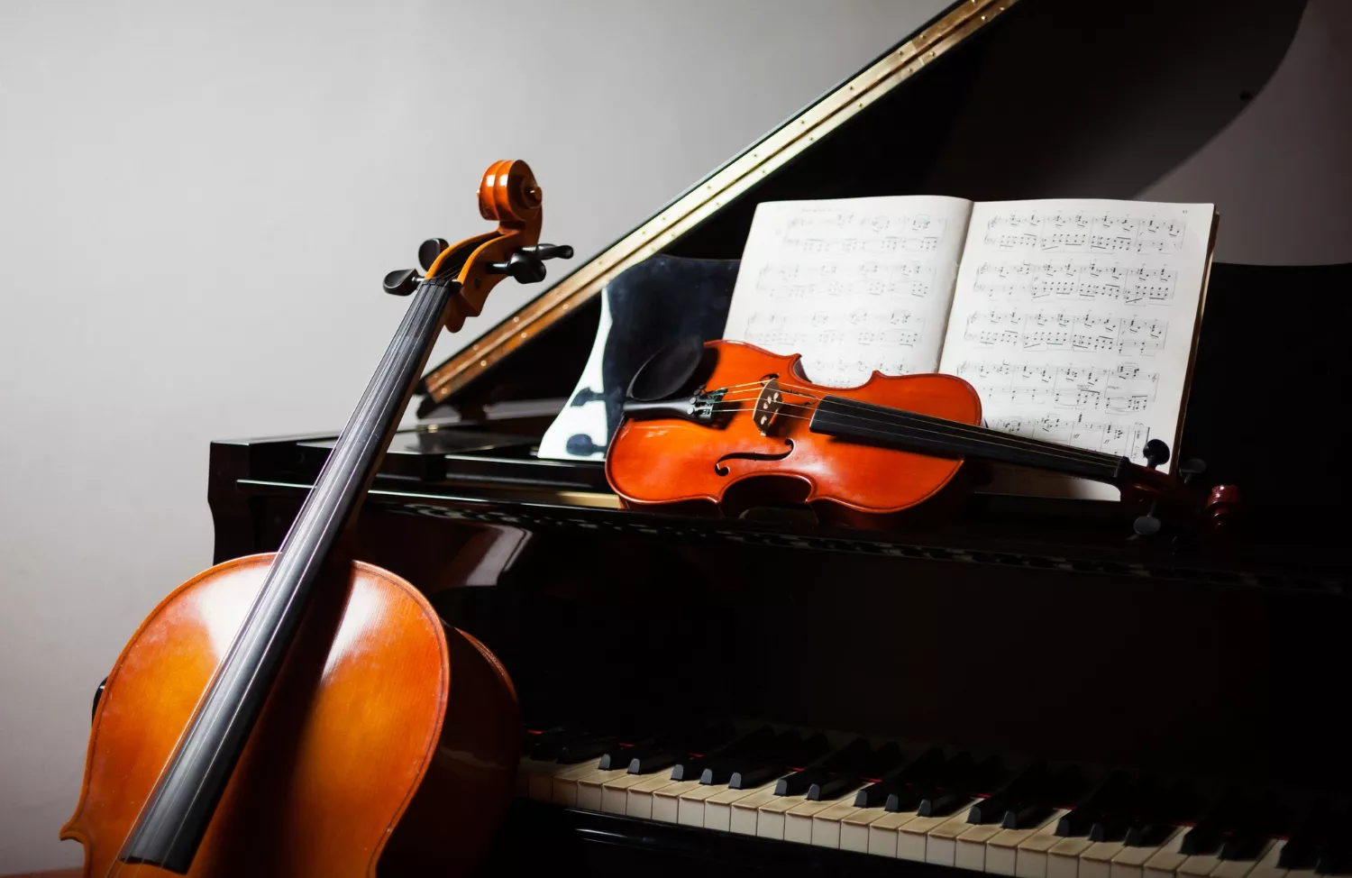 music instruments stock