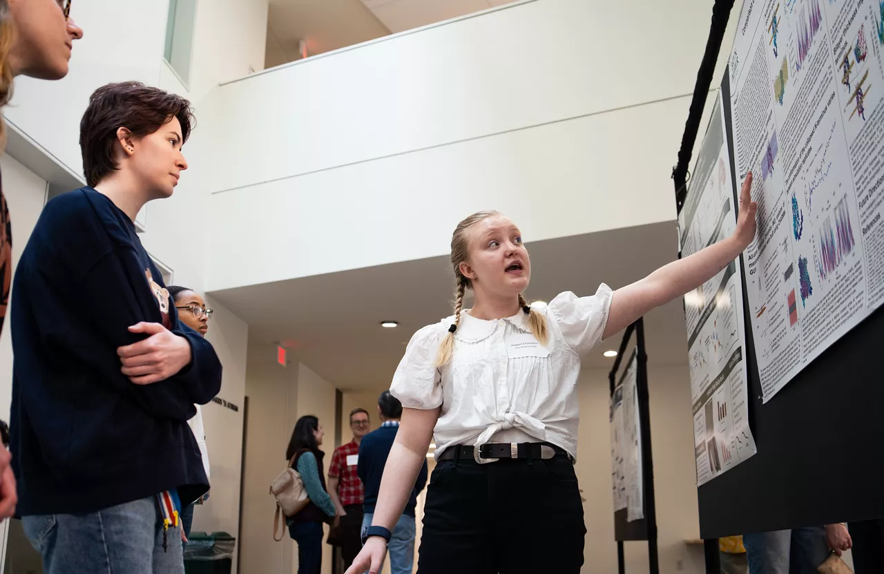 a student explains her research