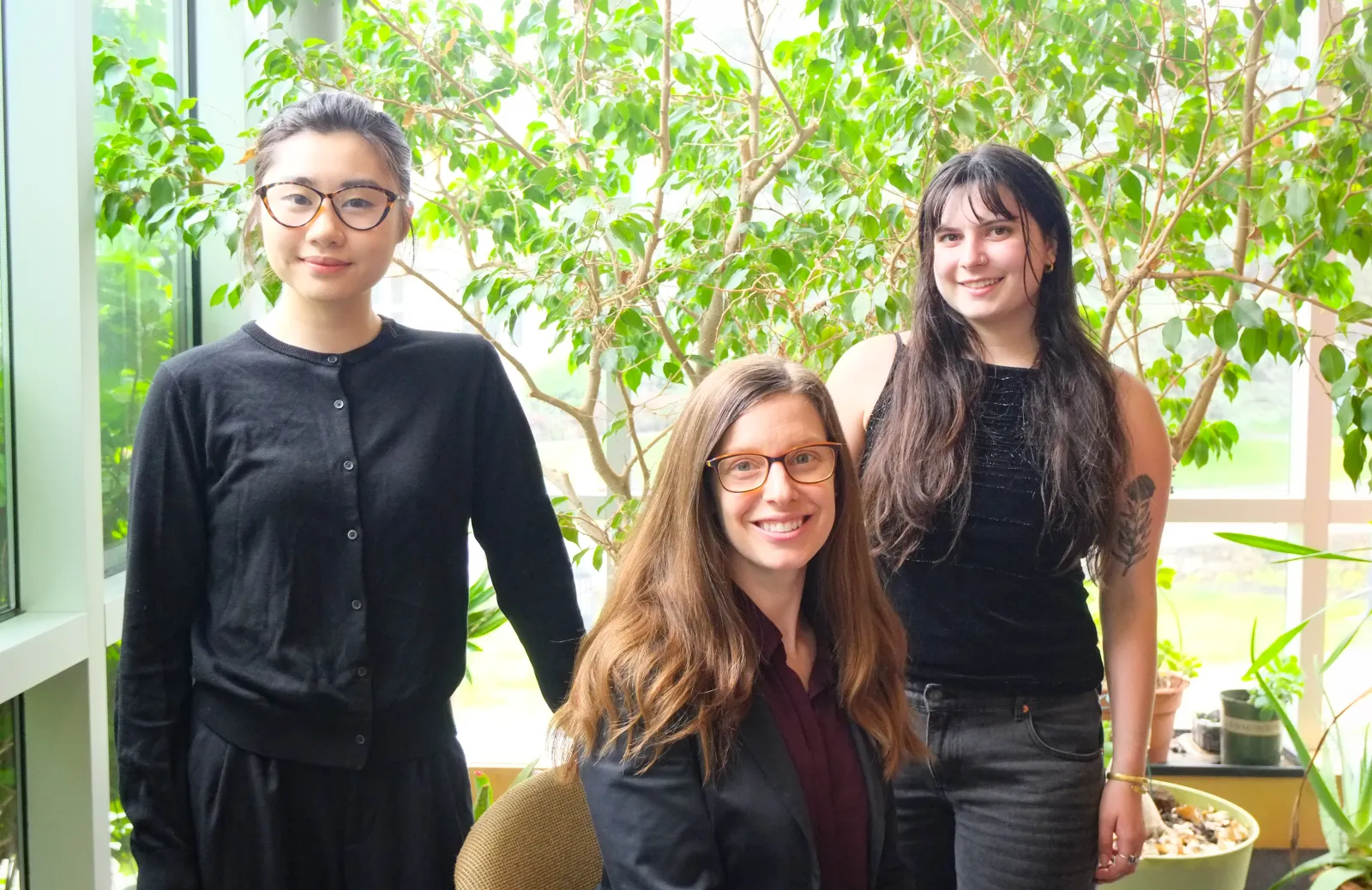 Laurel Peterson and students