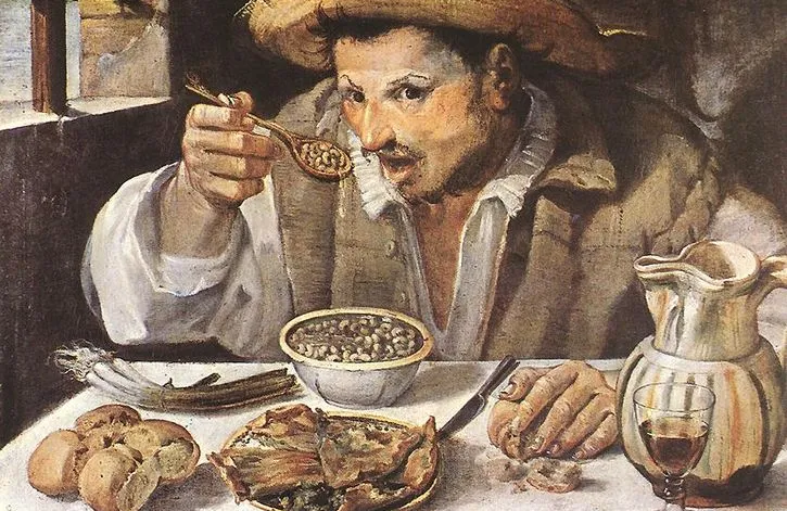 Annibale_Carracci_The_Beanea stock italian