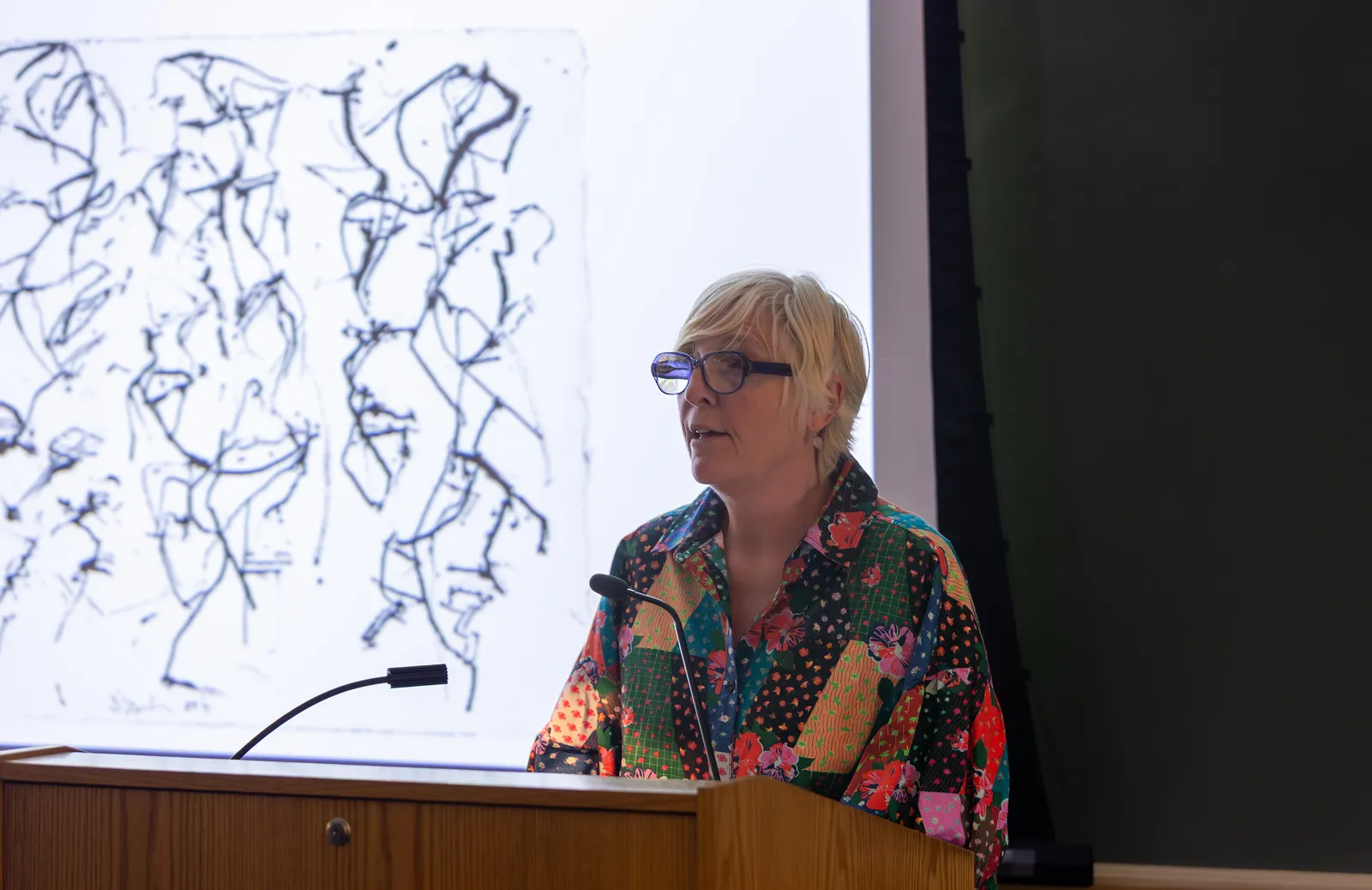 Helen Moleswoth giving lecture